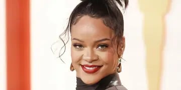 La músico Rihanna llega a la 95ª ceremonia anual de los Premios de la Academia en el Dolby Theatre de Hollywood, Los Ángeles, California, EE.UU., el 12 de marzo de 2023