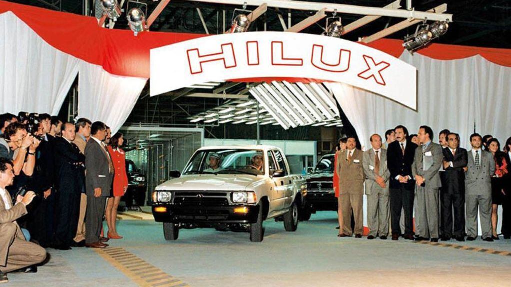 Las primeras Hilux fabricadas en Argentina.