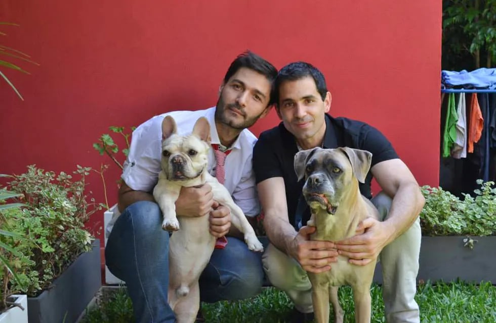Luis y Andrés se casaron en marzo de 2014, viven en Buenos Aires.