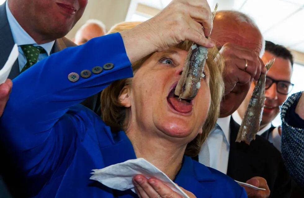 Angela Merkel y otra foto insólita para la posteridad