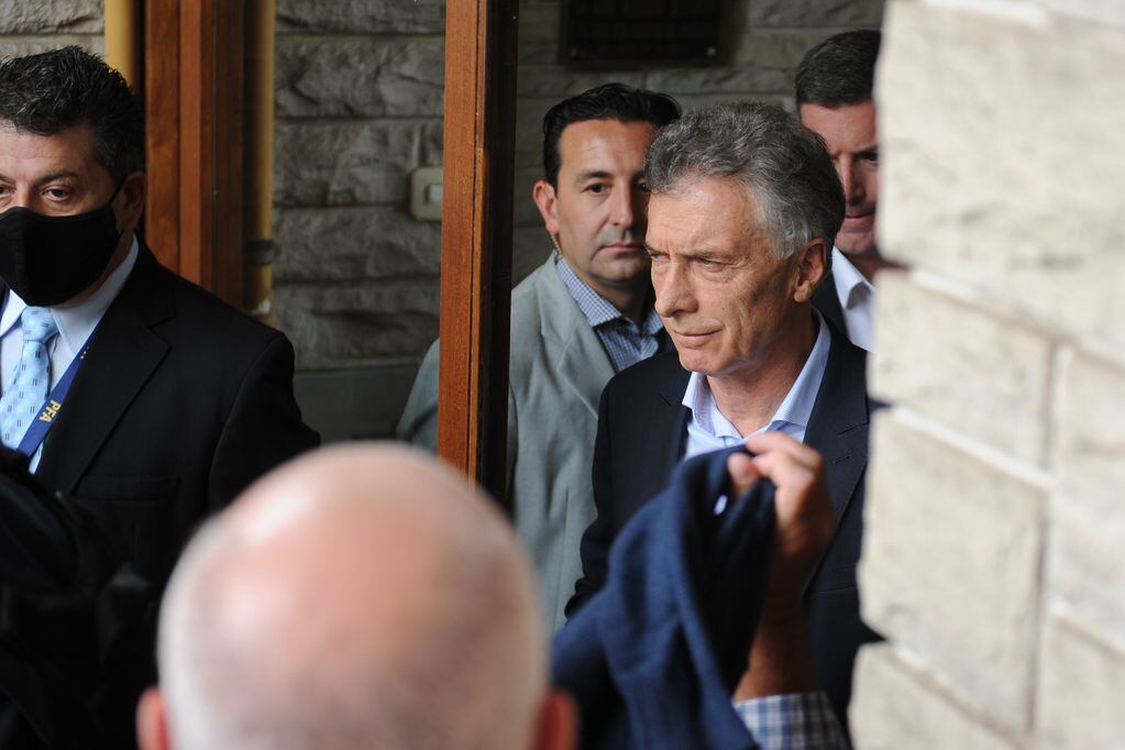 El ex presidente Mauricio Macri en el Juzgado Federal de Dolores - Archivo Clarín