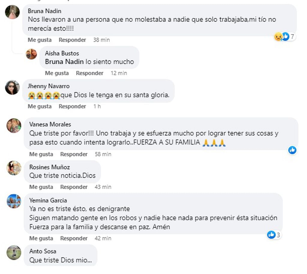 Dolor y bronca en las redes sociales tras el crimen de Ángel Yerdeo (25) en el barrio La Favorita, Ciudad (Facebook)