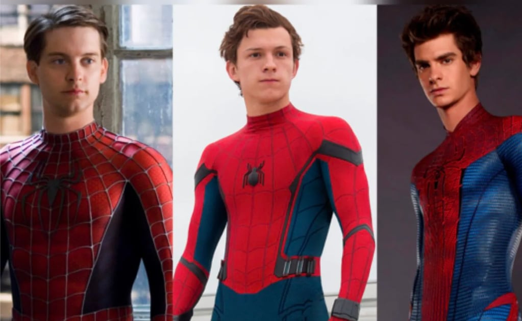 Tobey Maguire, Tom Holland y Andrew Garfield.