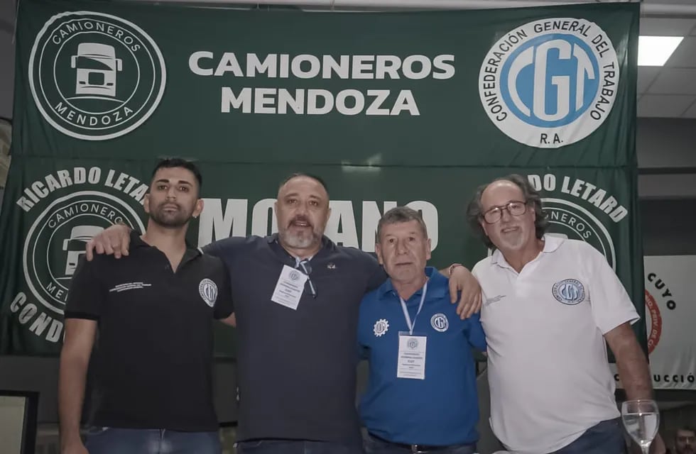 La nueva conducción de la CGT Mendoza.