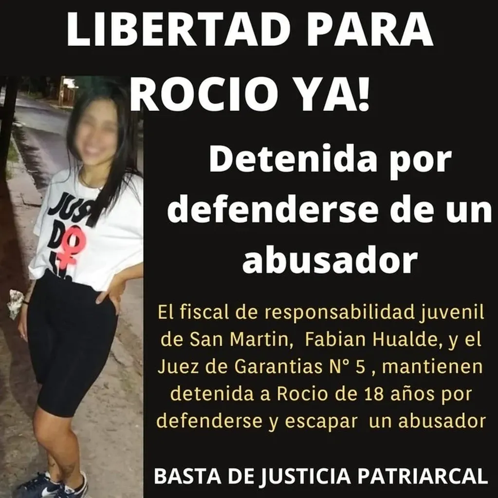 Amigos y familiares de Rocío piden su libertad, luego del confuso hecho.