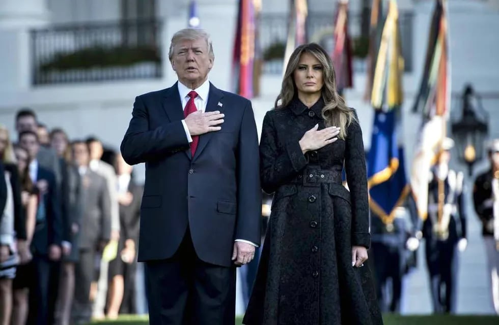 Donald Trump y su esposa, Melania.