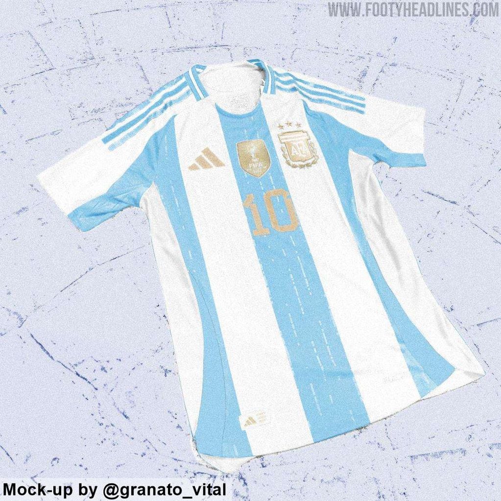 La posible nueva camiseta de la selección argentina (FH)