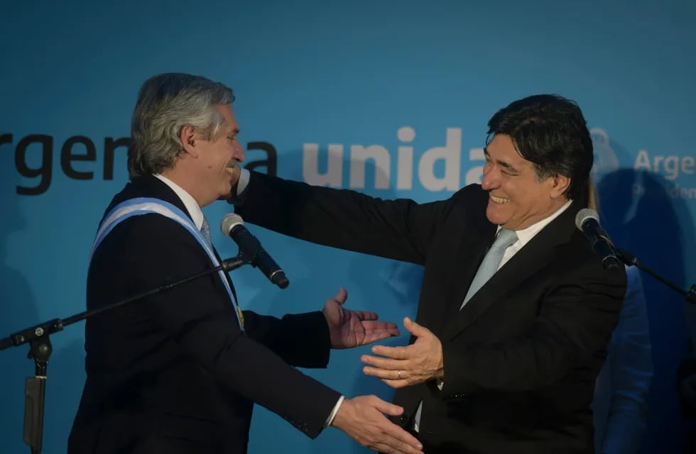 Carlos Zannini junto a Alberto Fernández - Clarín