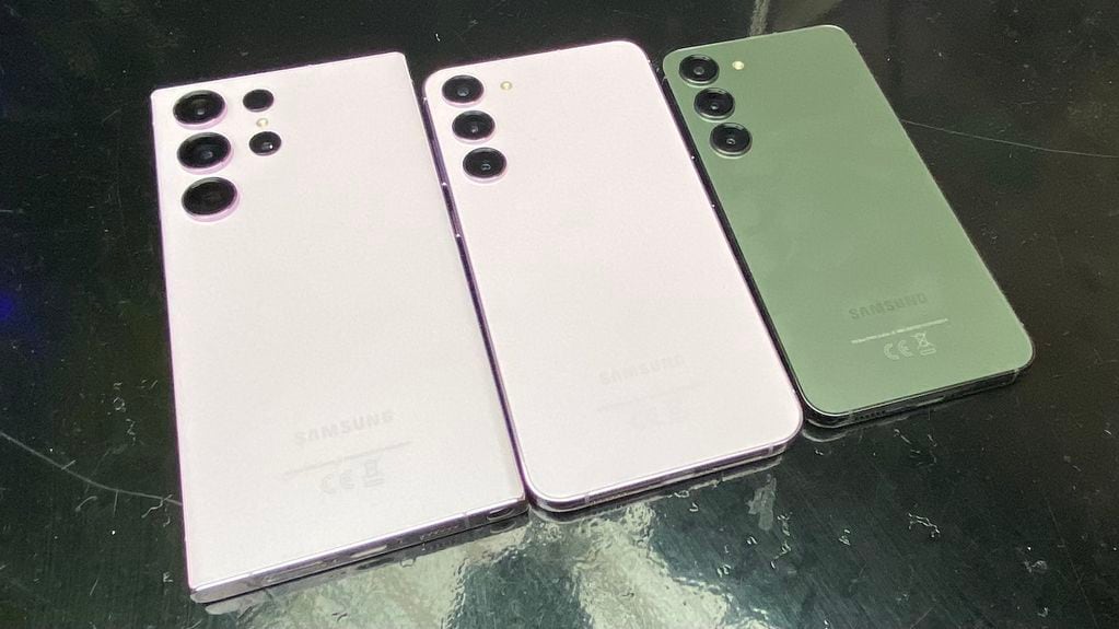 Así son los nuevos Samsung Galaxy S23 Ultra, S23+ y S23. Foto: Los Andes