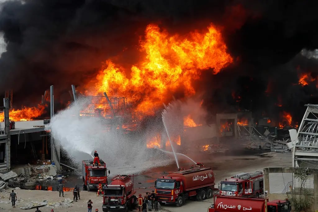 Incendio en el puerto de Beirut, Líbano