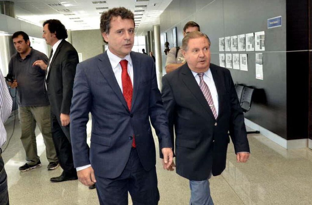  El juez de la Corte Omar Palermo y el delegado Salvador Arnal.