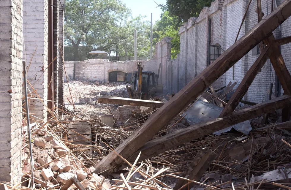 Ocupas: vecinos demolieron una casa en Tunuyán 