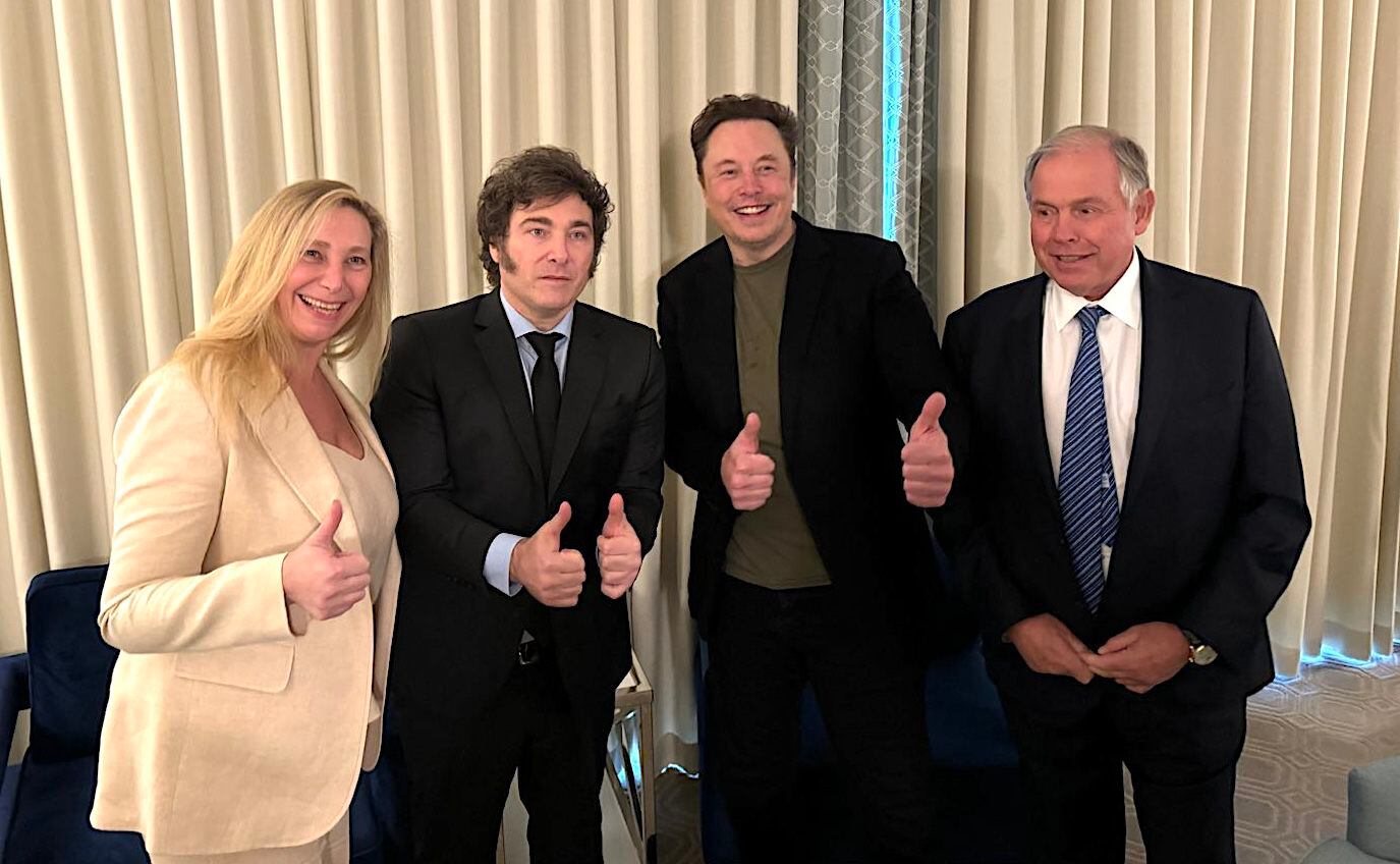 Javier MIlei se reunió nuevamente con el empresario Elon Musk y estuvo acompañado por la secretaria General de la Presidencia, Karina Milei, y el embajador argentino en Estados Unidos, Gerardo Werthein.