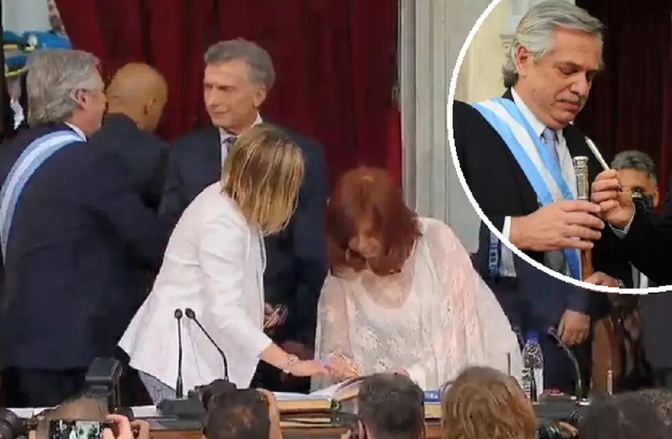 Video: Cristina Kirchner rechazó la lapicera de Macri y firmó con una propia