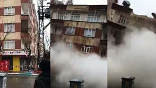 El colapso de un edificio en Turquía tras el terremoto de magnitud 7,8