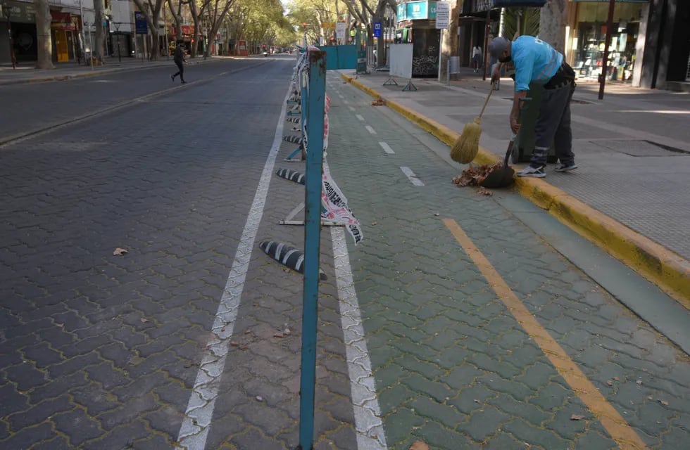 Hoy quedará inaugurado un nuevo tramo de la ciclovía de calle San Martín, en Ciudad. / José Gutiérrez