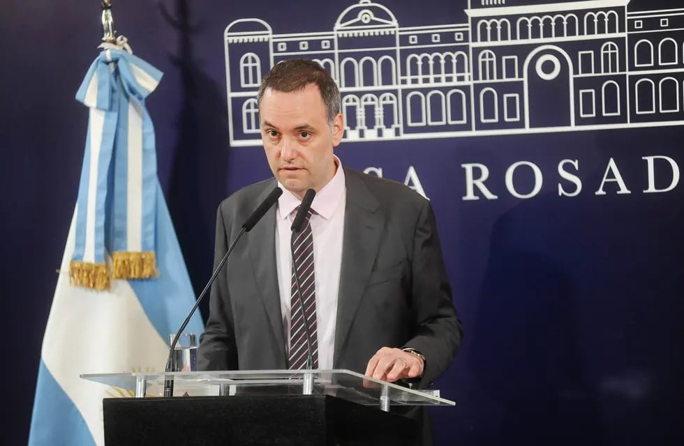 El portavoz presidencial, Manuel Adorni, Foto Federico Lopez Claro