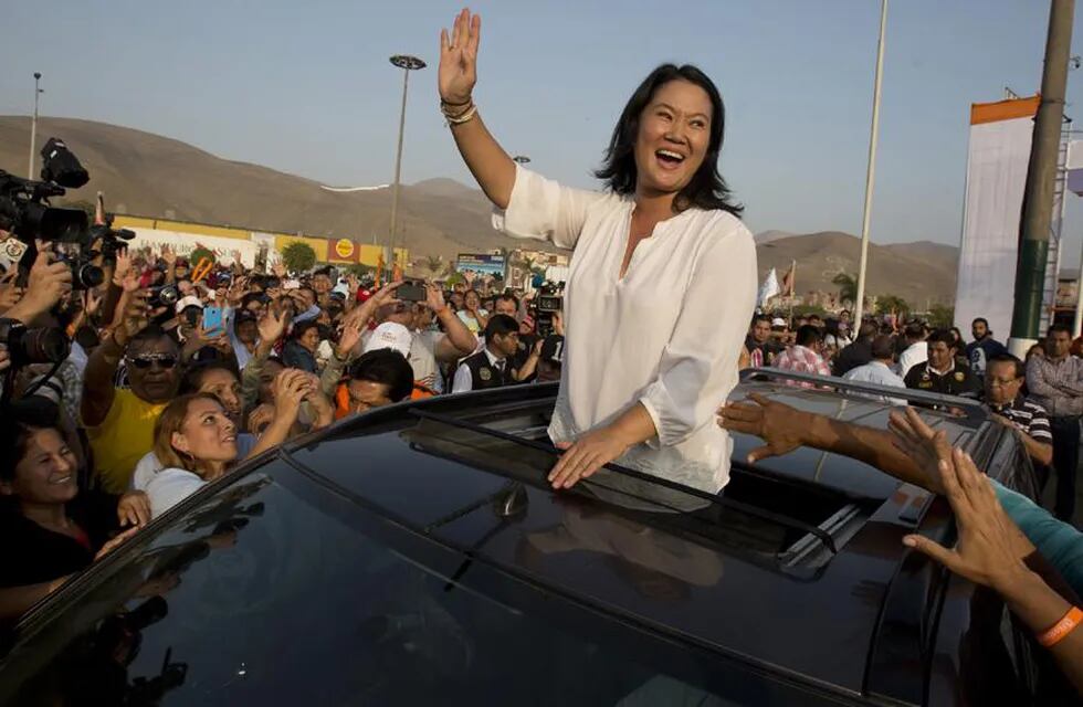 Keiko Fujimori podría ser la próxima presidenta del Perú. Sus chances existen a pesar de haber sacado menos votos que Castillo en la primera vuelta. / Foto: AP