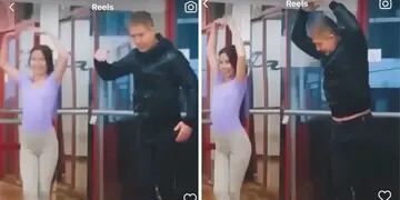 El divertido video de Adrián Suar y su hija, Margarita, bailando danza clásica