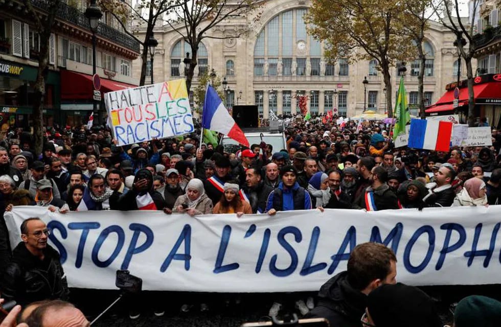 Protestas contra la islamofobia en Francia
