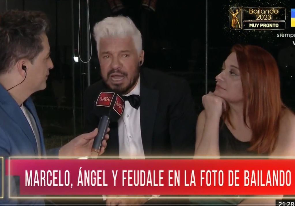 Marcelo Tinelli respondió las preguntas de las Angelitas y coqueteó con Marixa Balli (Captura de video).
