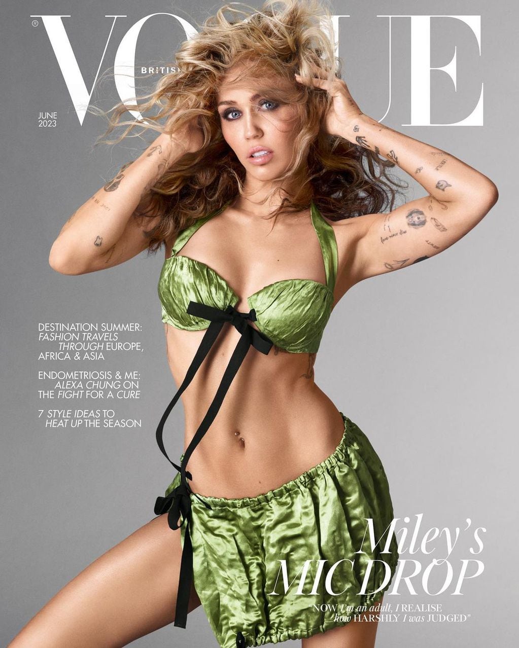 Miley Cyrus para Vogue.