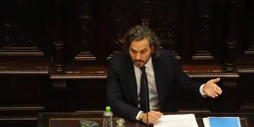 Santiago Cafiero expuso en el Senado su informe de gestión.