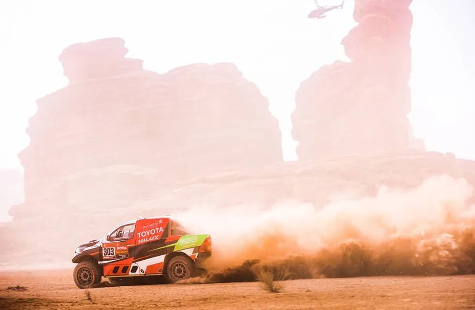 Yazeed Al Rajhi ganó su segundo parcial en la presente edición del Dakar