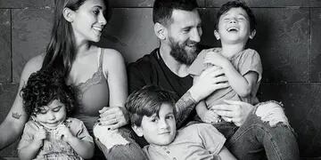 Lio Messi y su familia
