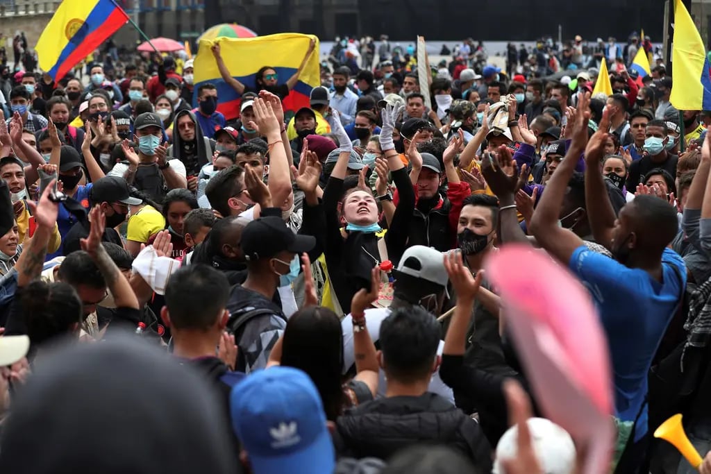 Protestas en Colombia contra el proyecto de reforma tributaria