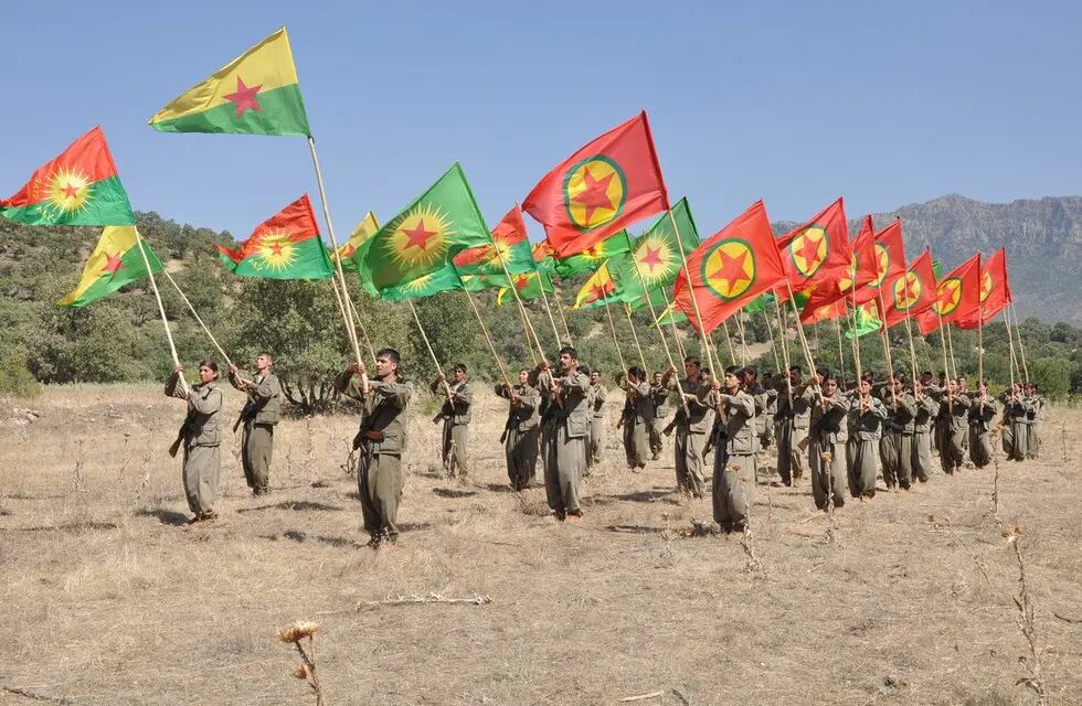 Soldados de las milicias del PKK.