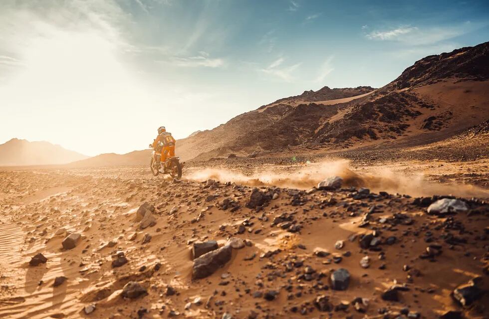El salteño en la undécima etapa del Rally Dakar 2021.