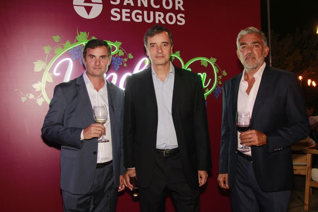 Gustavo Giolitti (organizador), Carlos Castro (presidente Prevención art) y Fernando Di Pascuale (asesor de Sancor). 