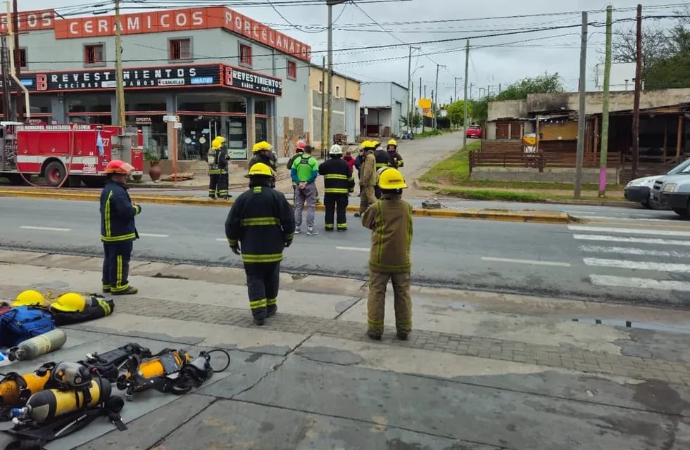 Un compañero del hombre fallecido tuvo que ser internado de urgencia tras el hecho ocurrido este jueves a la mañana.Foto: Policía de Córdoba