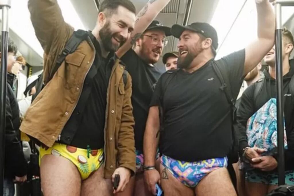 Día sin pantalones en el metro de Londres