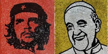 Sus dibujos se venden en la galería más antigua del país. La serie de obras hechas con tapitas de gaseosas lo ha destacado en el escenario del arte contemporáneo. Desde el viernes, en Mar del Plata, exhibe su papa Francisco junto al Che Guevara. En 2015 s
