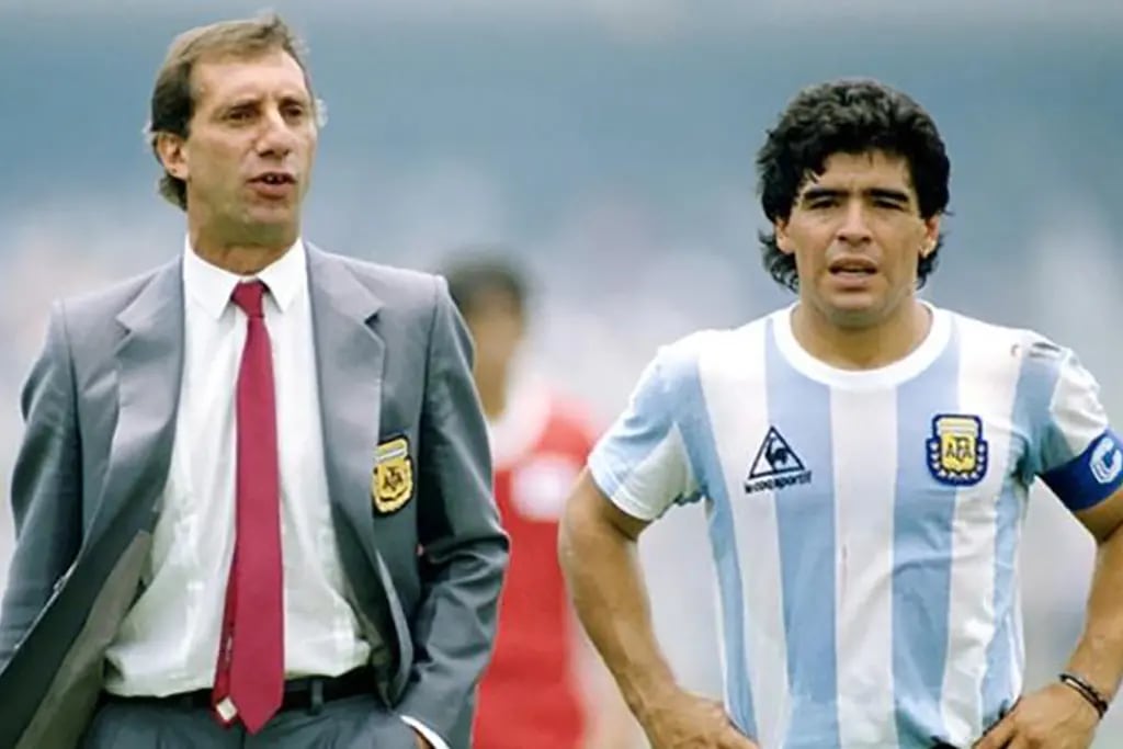 Carlos Bilardo y Diego Maradona