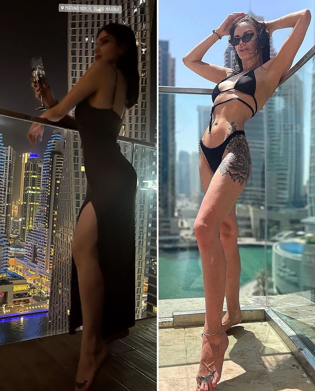 La modelo ucraniana Yana también publicó fotos en Instagram que mostraban que estaba en Dubái - 