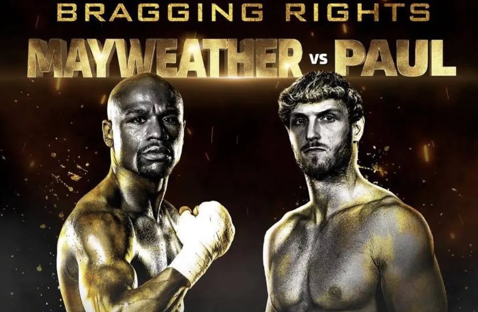 Floyd Mayweather vs. Logan Paul, pelearán en un combate de exhibición el próximo mes de diciembre. / Gentileza.