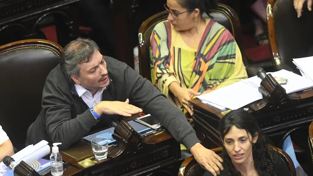 Días atrás, el diputado oficialista Máximo Kirchner pronunció un discurso que terminó con el rechazo opositor al Presupuesto. / Foto: Télam