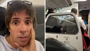 La angustia del mendocino Roberto Funes Ugarte por ser “prisionero” en un avión durante más de tres horas por el temporal