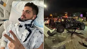Fer Vázquez, de Rombai, salvó su vida de milagro tras sufrir un brutal accidente en su camioneta