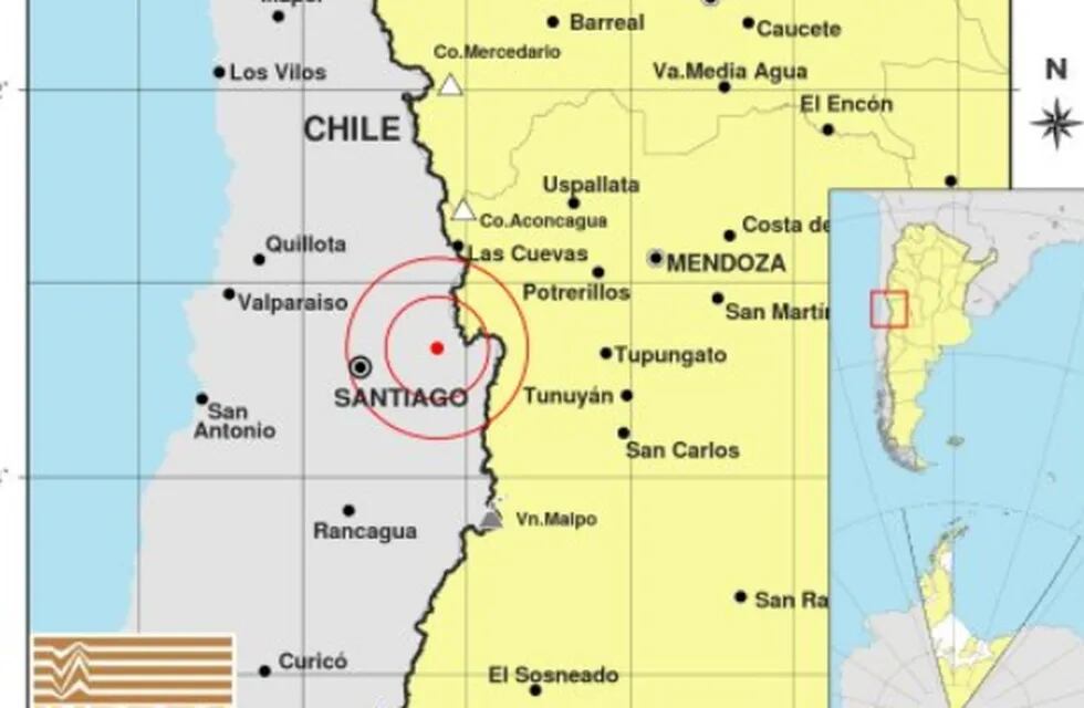el epicentro fue en chile, horas antes había temblado en Mendoza