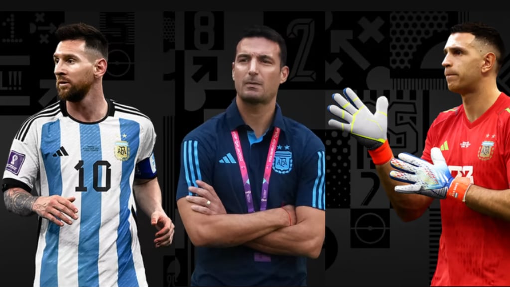 Messi, Scaloni y Martínez finalistas en "The Best". Foto: FIFA