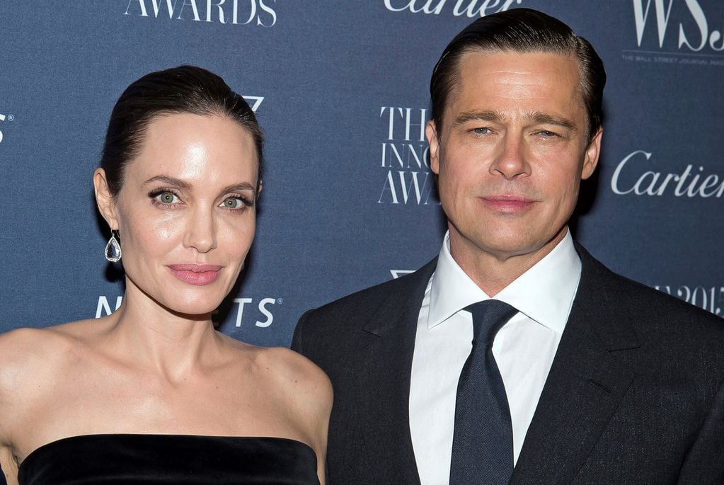 Angelina Jolie y Brad Pitt, en tiempos en los que su matrimonio ya venía en picada. (AP)