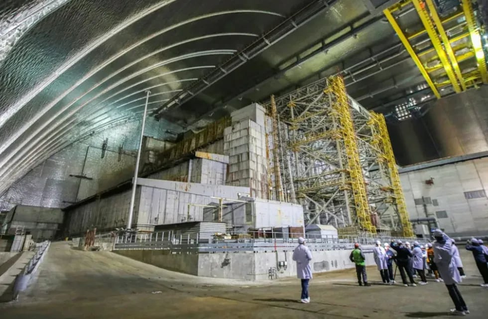 Desde 2019, el Nuevo Confinamiento Seguro con forma de dosel ha sellado y protegido el reactor de Chernobyl.
