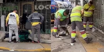 El polémico operativo de limpieza en CABA qué muestra el desalojo de personas en situación de calle