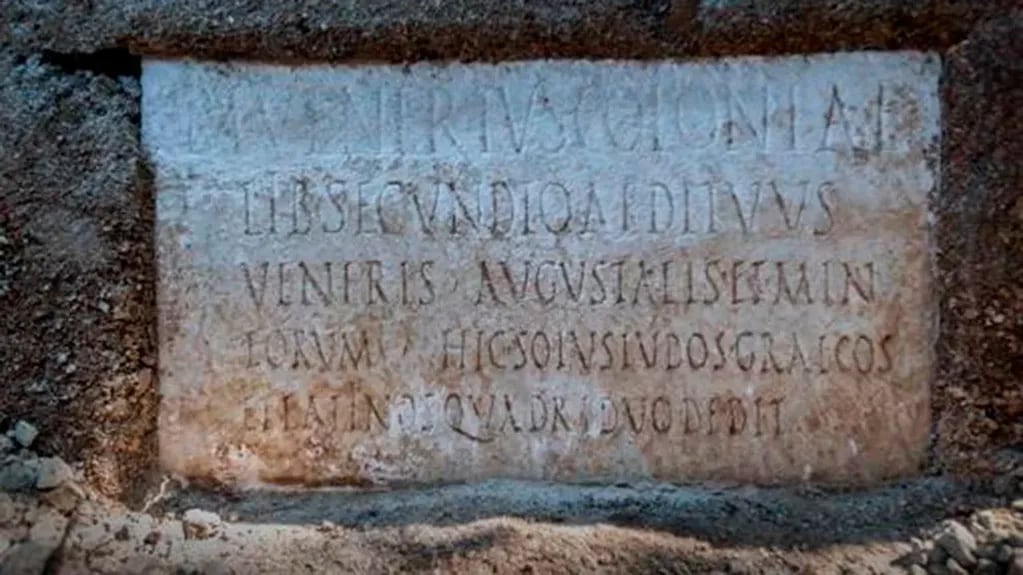 El hallazgo confirmó que en los teatros de Pompeya también se habría recitado en griego. Foto: Gentileza