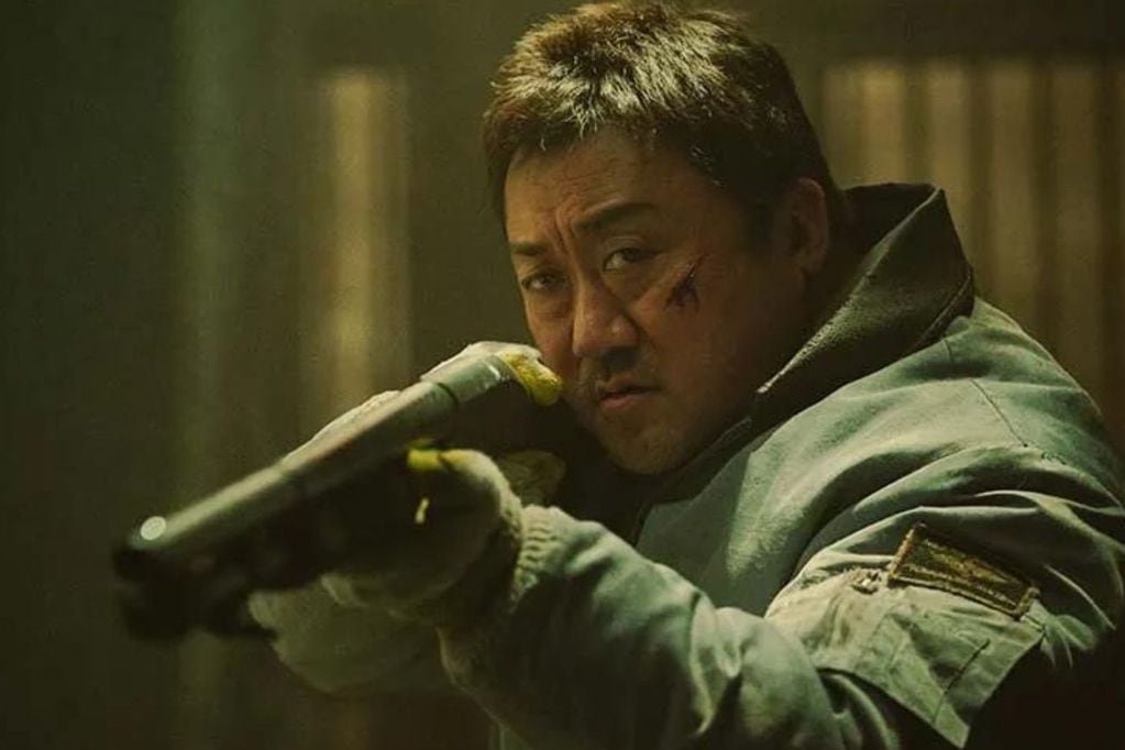 El actor Ma Dong-seok en "Cazadores en tierra hinóspita"
