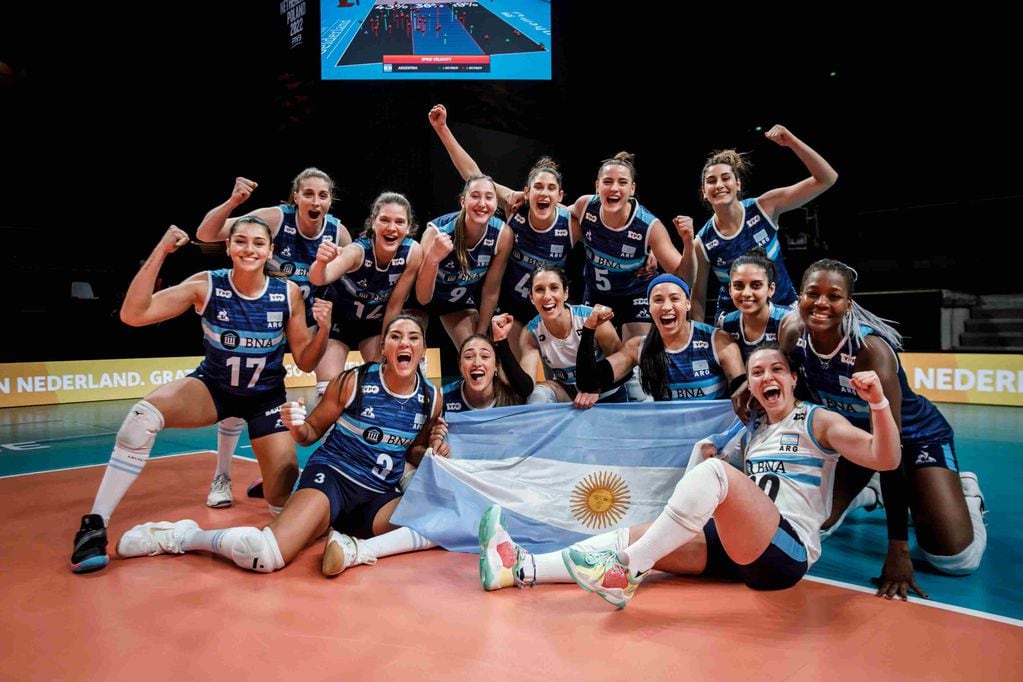 La selección argentina femenina de vóley y un Mundial histórico para Las Panteras. (Prensa FeVA)